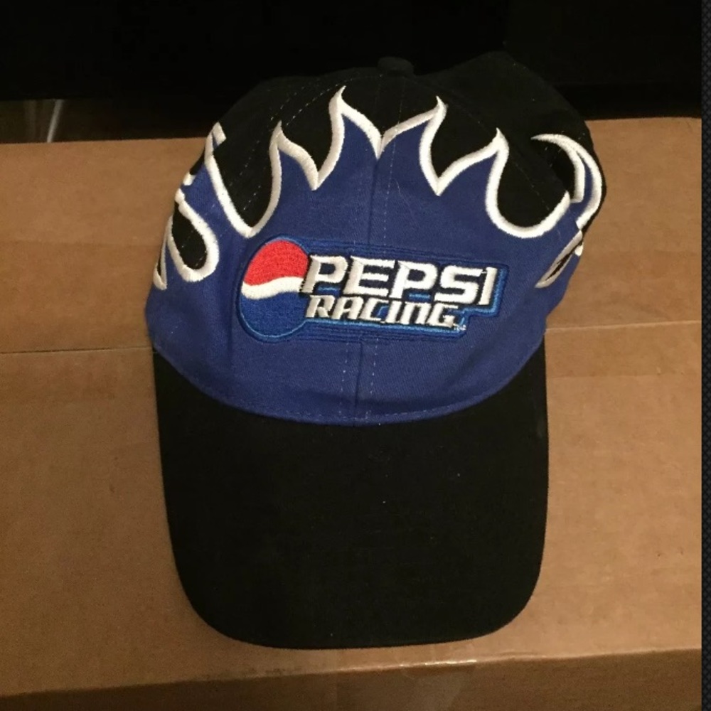 Pepsi Flames Racing Hat Jeff Gordon Velcro